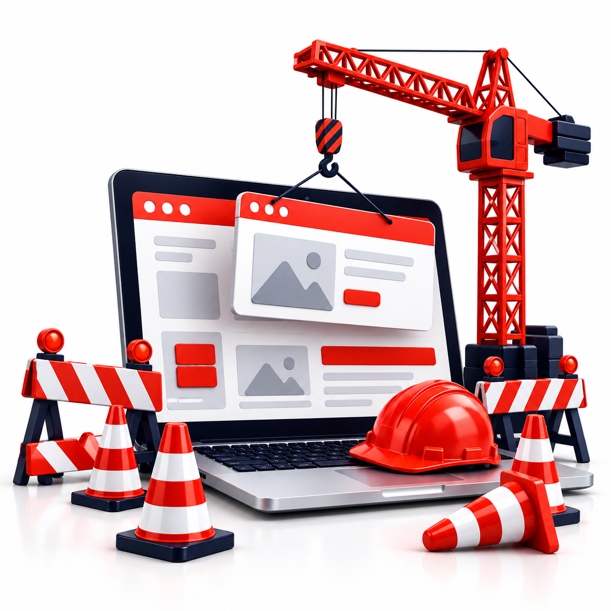 Website maintenance illustration